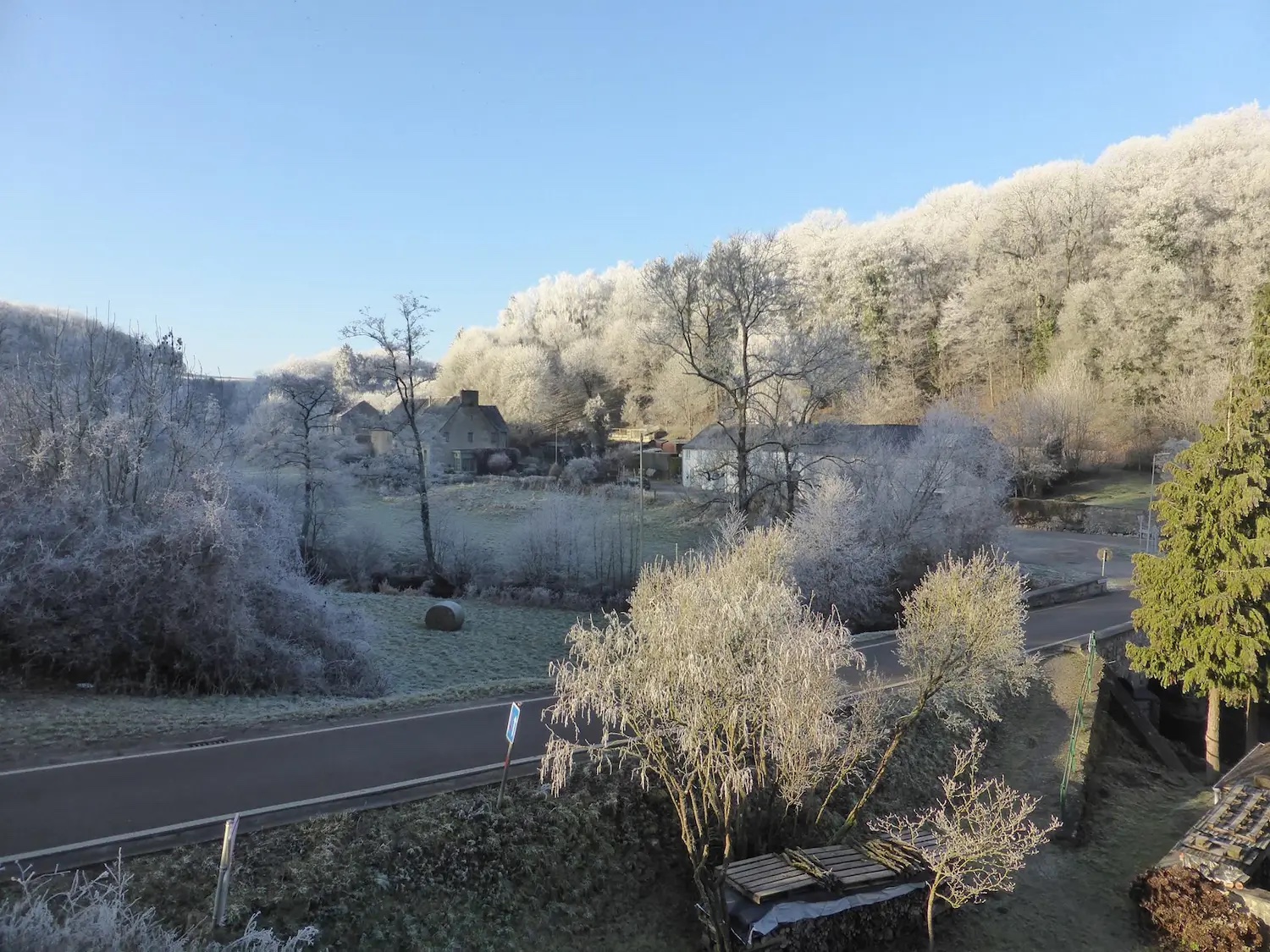 Vallée de Lompret sous le givre